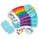 Learning Resources Rainbow Sorting Trays Classroom Edition - Multicolor-Includes 4 full Rainbow Sorting Sets!