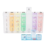 Travelon 7 Day Pill Organizer - Brights-Organizes a week’s worth of medications