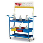 Copernicus Premium Hand Sanitizer Cart-Sturdy metal stand that can be easily wiped down