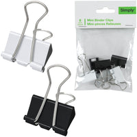 Simply Mini 1" Binder Clips - 6 Pack-1" binder clips, to bind sheets of paper together securely