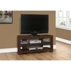Monarch Specialties 2554 Tv Stand - 42"L/Cherry Corner-42"L x 15.5"W x 19.75"H