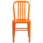 Flash Furniture Orange Metal Indoor-Outdoor Chair-Industrial Style Modern Chair