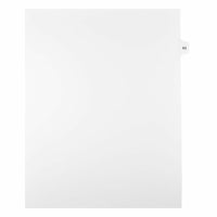 Mark Maker Legal Exhibit Index Tab White Single Tabs, 1/15th Cut, Letter Size, No Holes, Number 63, 25 Pack-White Single Tabs, 1/15th Cut