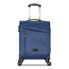 Club Rochelier 3-Piece Softside Luggage Set - Navy & Yellow-Double exterior zipper pockets