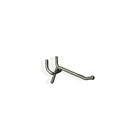 Azar Displays 2" x 0.148" All Wire Galvanized Metal Hooks, 50 Pack-Galvanized metal