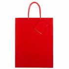 JAM Paper Glossy Gift Bags with Rope Handles - Large - 10" x 13" - Red - 3 Pack-Size: Large (10 x 5 x 13 inches), Perfect for holding gifts such as candles, figurines, books, video games, CDs, clothes, etc.