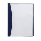 Wilson Jones Hidden Swing Clip Report Cover - Letter - 30 Sheet Capacity - Blue with Clear Front-Clear front report cover with hidden swing clip