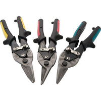 Dynamic Tools 3 Piece Aviation Snips Set, Right/Straight/Left-Contains: Aviation Snip-right Hand, Aviation Snip-straight, Aviation Snip-left Hand