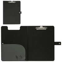 Merangue Polyfoam Clipboard with Bulldog Clip, Black, 12 Pack-Black