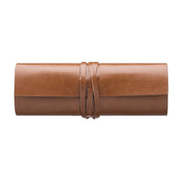 General Supply Goods + Co Universal Tech Roll Organizer, Brown-Brown vegan leather