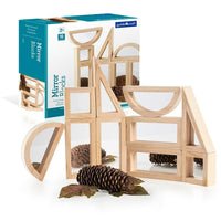 Guidecraft Mirror Block Set, 10.Pack (GD-3017)-Age group and grade: Ages 2+ and grades pre-kindergarten - 1st