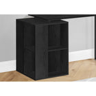 Monarch Specialties 7601 Computer Desk - 55"L/Black Oak Left Or Right Facing-8 fixed shelves on all four sides (including the interior) for storage and organization to keep everything within easy reach.