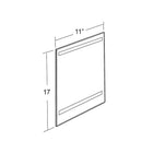 Azar Displays 17" x 11" Vertical Wall Mount Acrylic Sign Holder with Adhesive Tape, 10 Pack (122032)-Used to displays information on walls and doors, maximizing advertising opportunity