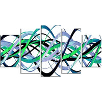 Designart Expression Helix XXL-Size Gallery-Wrapped Canvas Art, (PT3015-373-45)-Print
