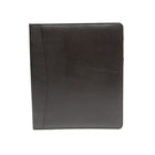 Ashlin LEOPOLDO Executive 3" 3-Ring Folio-Binder, Black , (P7207D-08-01)-Executive 3-ring binder with horizontal pocket on left hand side