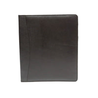 Ashlin LEOPOLDO Executive 3" 3-Ring Folio-Binder, Black , (P7207D-08-01)-Executive 3-ring binder with horizontal pocket on left hand side