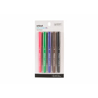 Cricut Infusible Ink Basic Pens - 0.4 - 5 Pack-5 fine Point Pens (0.4) Infusible ink cardinal , black, ultraviolet, fawn, bright green colours