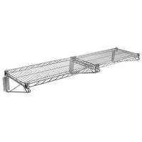 Kleton Chromate Wall Mount Wire Shelving Kits, 2 Shelves-Heavy-gauge shelves with open wire design minimize dust, improve air circulation and provide greater visibility of stored items