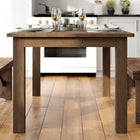 Flash Furniture 60" x 38" Rectangular Antique Rustic Solid Pine Farm Dining Table-Assembly Required