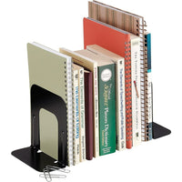 Merangue Non-Slip 5" Bookends - Black - 2 Pack-Non-slip pad protects furniture