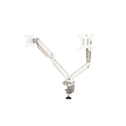 Fellowes Platinum Series Dual Monitor Arm - White (8056301)-Material: Aluminum