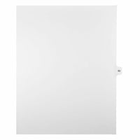 Mark Maker Legal Exhibit Index Tab White Single Tabs, 1/15th Cut, Letter Size, No Holes, Number 53, 25 Pack-White Single Tabs, 1/15th Cut