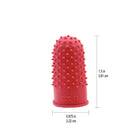 Westcott Rubber Finger Tips - Large - Red-Red Deluxe Grade Rubber