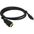 Electronic Master 6' Male to Mini Male HDMI Cable, 2.4" x 5.1" x 7.1", Black-Full HD 1080p and beyond