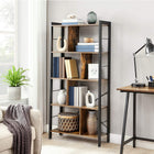Vasagle Mid Century Modern Bookshelf - Rustic Brown-Industrial design