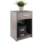 Winsome 16115 Rennick Accent Table, Ash Grey Finish-Assembly is Required