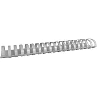Southwest Combs - 19 rings - 1 3/4" - White - 50 Pack-Plastic Binding Combs