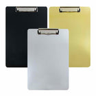 JAM Paper Standard Plastic Clipboard - Metallic Assorted Colors - 3 Pack-Color: Assorted (Black, Gold, Silver). Be stylish and organized with colorful clipboards