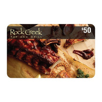 Rock Creek Tap And Grill $50 Gift Card-Air Miles cannot be collected on Gift Card purchases.