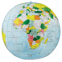 Replogle Globe Political Inflate-a-globe, Light Blue, 16"-Each globe is brilliantly Coloured and extremely durable