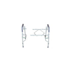 Drive Medical Steel Drop Arm Bedside Commode with Padded Seat & Arms-Easy-to-release drop-arm mechanism allows for safe lateral patient transfers to and from commode