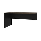 Bestar Connexion Return Table, Antigua & Black-The desk is made of durable 1" commercial grade work surface with melamine finish that resist scratches, stains and wear