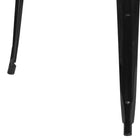 Flash Furniture 31.5" Square Black Metal Indoor-Outdoor Bar Height Table-Base Size: 33.25"W