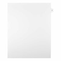 Mark Maker Legal Exhibit Index Tab White Single Tabs, 1/15th Cut, Letter Size, No Holes, Number 2, 25 Pack-White Single Tabs, 1/15th Cut