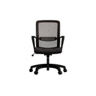 CB Office Vista Mesh Office Chair - Black-Upholstered seat and contoured black mesh back with lumbar strap provides excellent support
