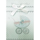 Rosedale 5-1/2" x 8" Baby Welcome Little One! Greeting Cards And Envelopes, 6 Pack (19679)-Printed on premium uncoated card stock