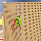 Flash Furniture Bright Beginnings Commercial Grade 10 Piece Modular STEAM Wall STEAM Accessories- Pipe Builder Hand Pump-Includes 3 Hoses and 2 Clamps