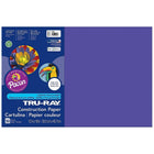 Pacon Tru-Ray Construction Paper  - 12" x 18" - Purple - 250 Sheets (PAC103051)-Heavy 76 lb. 100% vat-dyed sulphite with longer, stronger fibers.