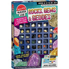 Klutz Maker Lab: Rocks, Gems & Geodes-Comes with 36 rocks, display tray, crystal powder, geode mold, plaster, and magnifying glass