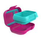 Bentgo Kids Snack Leak-Proof Container - Fuchsia/Teal-Travel Mess-Free: Throw it in your child's backpack or lunch bag with confidence - the leak-proof seal ensures no spills or leaks