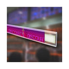 Azar Displays 1.25"H C-Channel Sign Holder, 10 Pack (700059)-Dimensions: 1.25"H x 12.75"l
