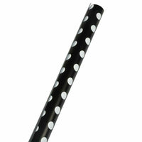 JAM Paper Gift Wrap - Polka Dot Wrapping Paper - 25 Sq Ft per Roll - Black with White Dots - 2 Pack-Black & White Polka Dotted Wrapping Paper, colourful Wrapping Paper will make anyone excited to find out what’s inside!