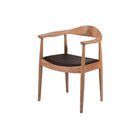 Nicer Furniture Wegner Round Wood Dining Armchair - Natural-Replica to the style of the original design.