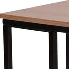 Flash Furniture Aurora Rustic Wood Grain Finish Side Table with Black Metal Cantilever Base-Rustic Wood Grain Laminate Top