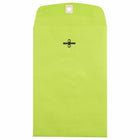 JAM Paper 6" x 9" Open End Catalog Coloured Envelopes with Clasp Closure - Ultra Lime Green - 50 Pack-Ultra Lime Green Clasp Envelope