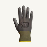 Superior Touch Cotton/Nylon Multipurpose Gloves - Grey - 8 - 12 Pack-Nylon Polyurethane palm Gloves - 8
